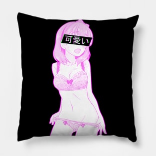 Aesthetic Japanese Girl 20 v2 Pillow