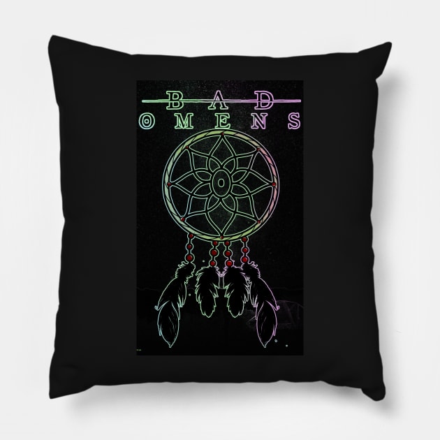 BꙨ - Dream Catcher (in color) Pillow by MariangelP