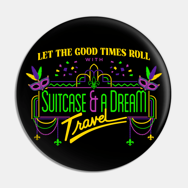 Gwen Mardi Gras Pin by onarolltees