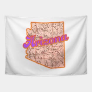 Arizona Map Tapestry