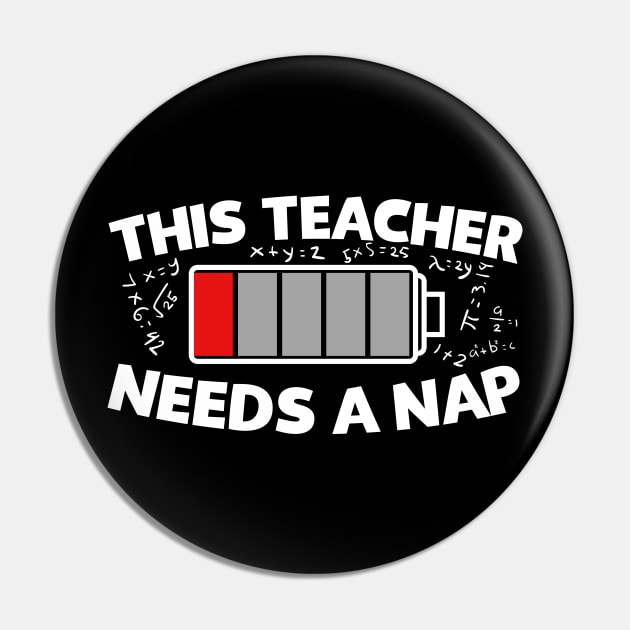 This Teacher Needs A Nap Pin by thingsandthings