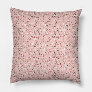 Spring Summer Pink Modern Terrazzo Pattern Pillow