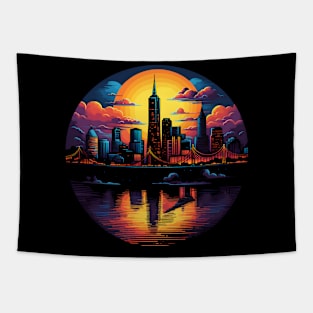 san francisco sunset Tapestry