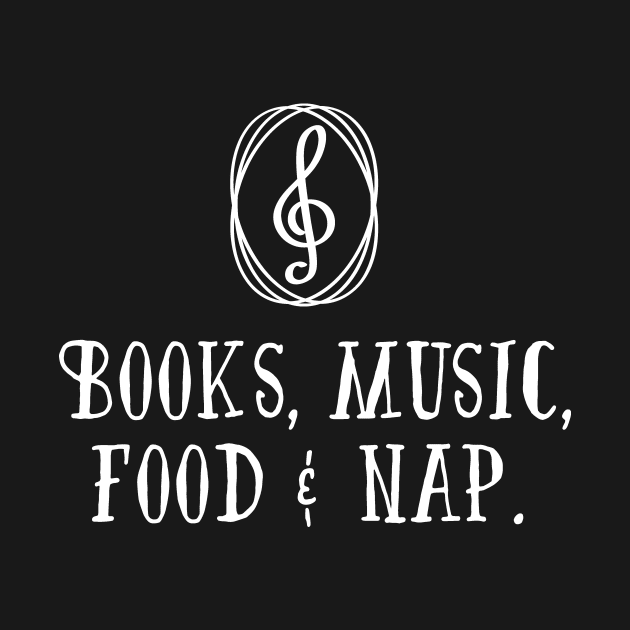 Books, Music, Food & Nap. by nektarinchen