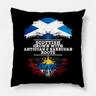 Scottish Grown With Antiguan Barbudan Roots - Gift for Antiguan Barbudan With Roots From Antigua Barbuda Pillow