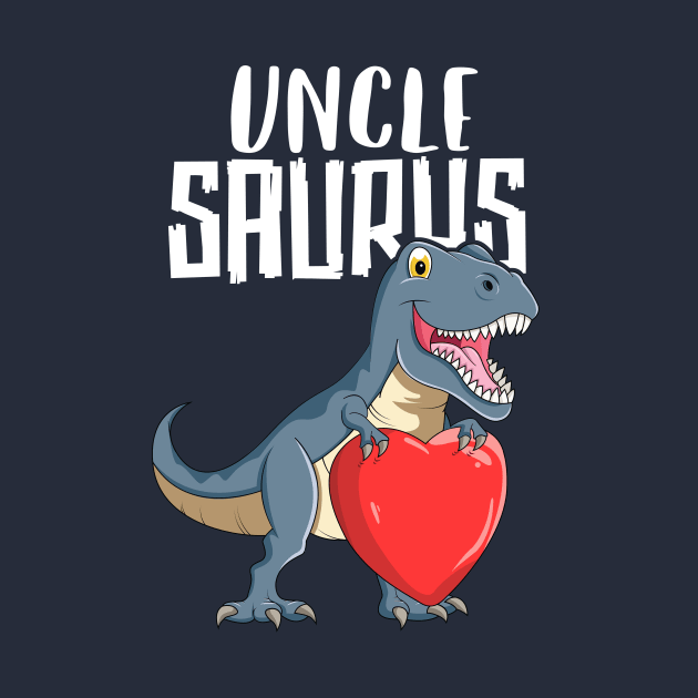 Unclesaurus T-Shirt Valentines Day T Rex Uncle Dinosaur by 14thFloorApparel