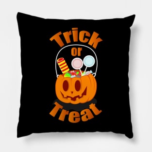 Trick Or Treat Halloween Pumpkin Pillow