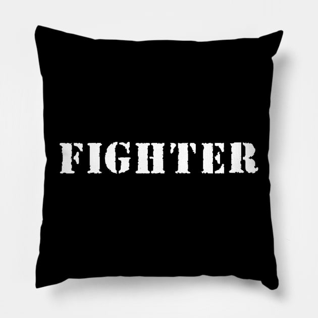 Fighter Pillow by coloringiship