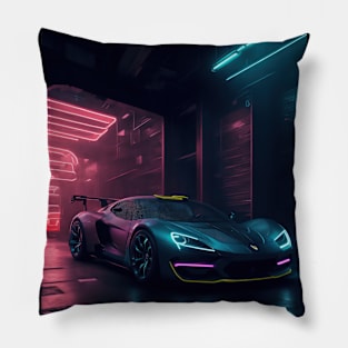 Underground Velocity Sports Car Pillow