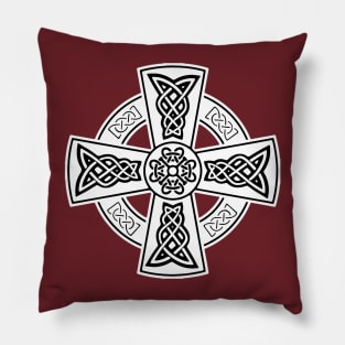 Celtic High Cross Decorative Knotwork 2 Pillow