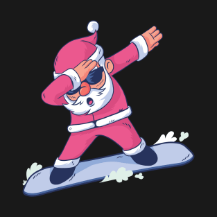 Snowboarding Santa Dab T-Shirt