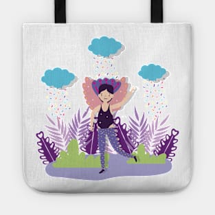 Rainbow Pulse Hearbeat LGBT Tote