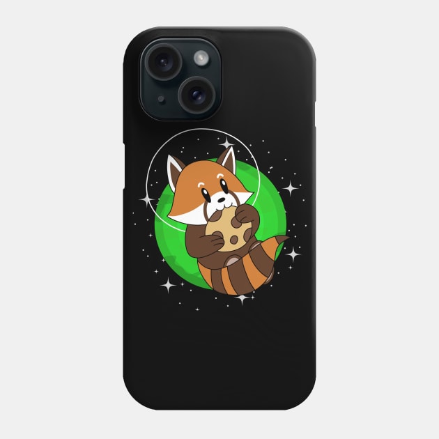 Red Panda in Space Phone Case by pako-valor