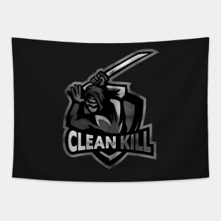 black and white logo Tapestry