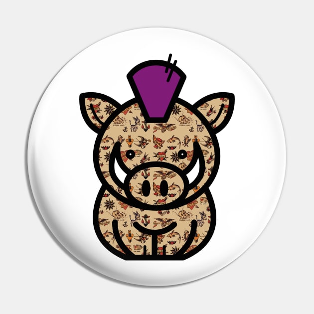 Punk Pig Pin by PGMcast