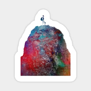 mountaineer climbing sport art #mountaineer #climbing #sport Magnet