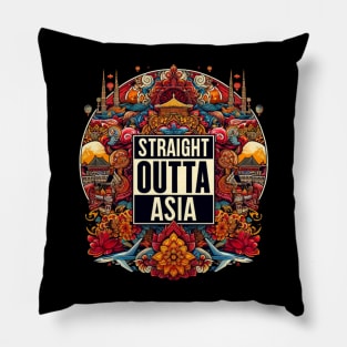 Straight Outta Asia Pillow