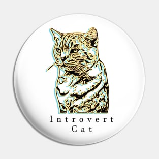 Introvert Cat Pin