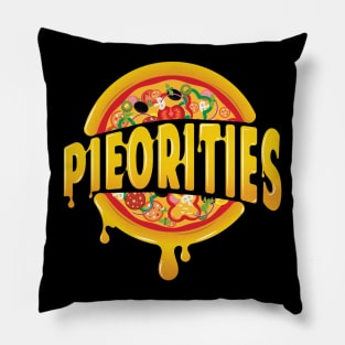 'PIEORITIES' Funny Baking Pie Pillow