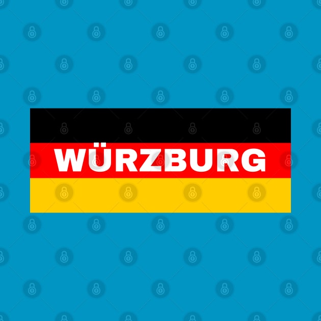 Würzburg City in German Flag by aybe7elf