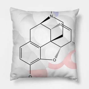 Codeine Molecule Chemistry Pillow