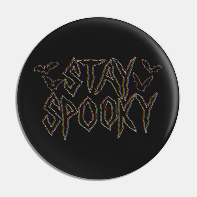 Stay Spooky outline Pin by BugHellerman