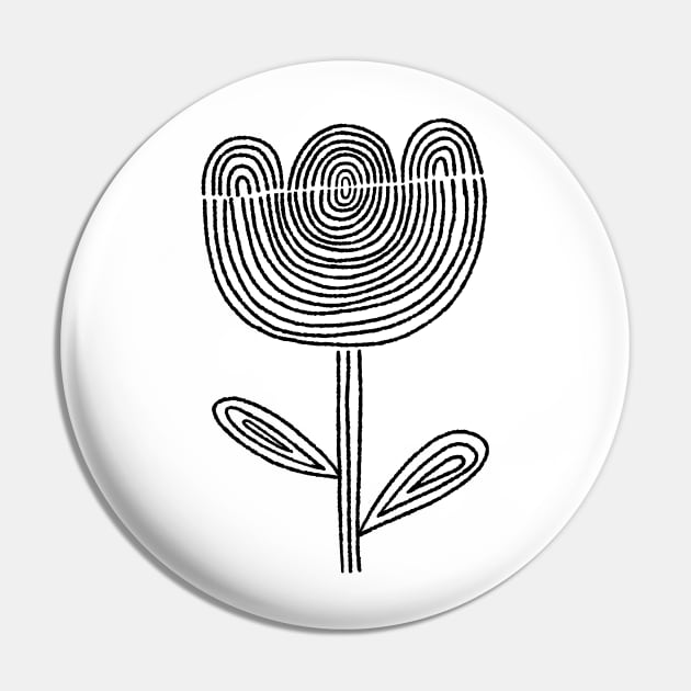 line art flower Pin by MatthewTaylorWilson