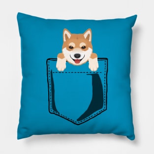 Pocket Shiba Inu Pillow