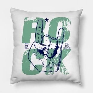 Rock Hand symbol for Rock and Roll fans Pillow