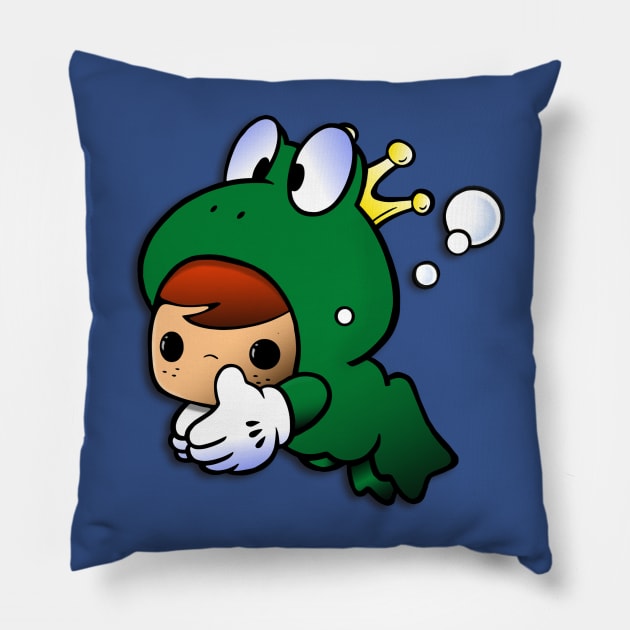 Frog Suit Freddy Pillow by Bennyv07