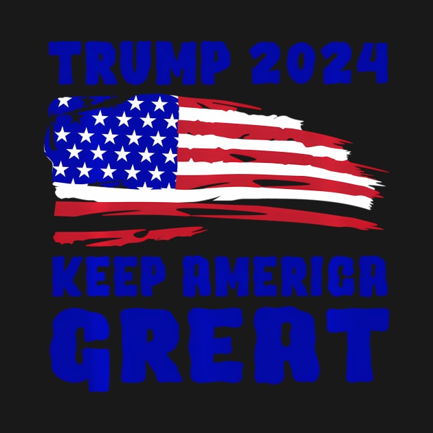 President Trump 2024 Usa Flag-Keep America by lam-san-dan