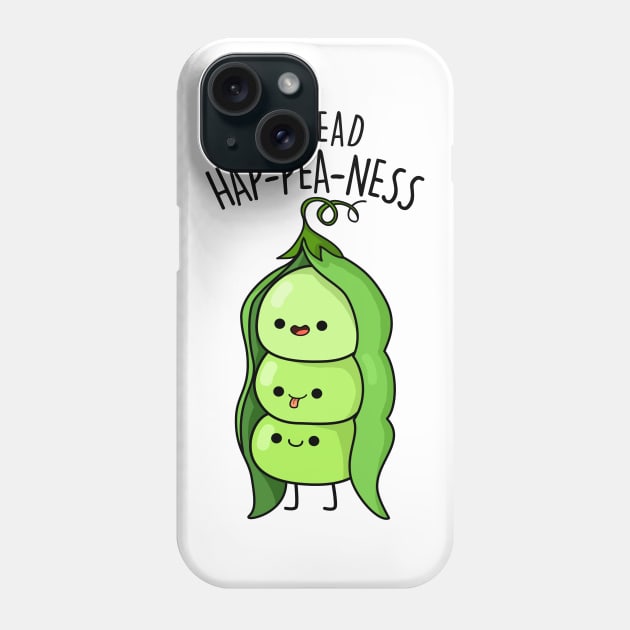 Spread Hap-pea-ness Cute Happy Peas Pun Phone Case by punnybone