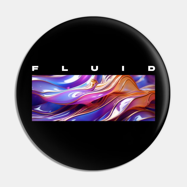 FLUID Iridescent Pin by imagifa