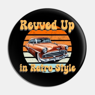 retro car Revved up in retro style Pin