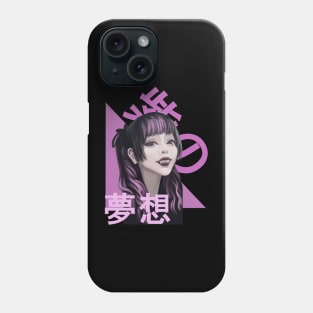 Goth Kawaii Purple Girl Reverie Phone Case