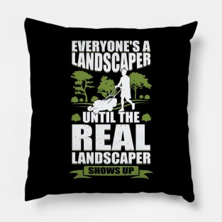 Funny Landscaping Landscaper Gift Pillow