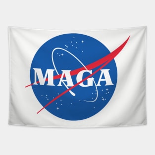 Nasa / MAGA Logo Tribute/Parody Design Tapestry