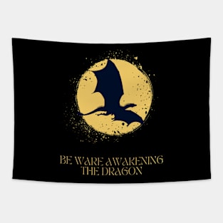 Dragon black Tapestry