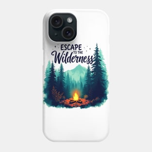 Escape to the Wilderness – Campfire Mountain Adventure Phone Case