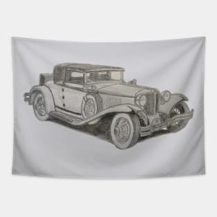 Retro car Tapestry