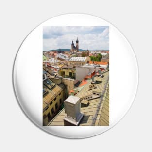 Krakow Rooftops Pin