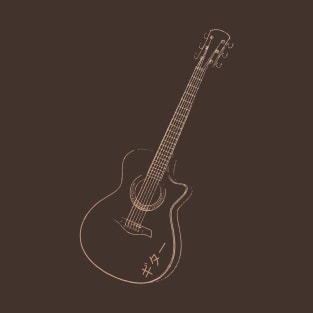 Guitar in Japanese T-Shirt