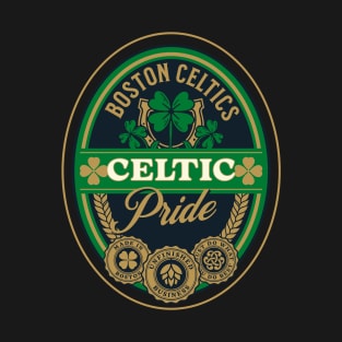 Celtics Pride: Black T-Shirt T-Shirt