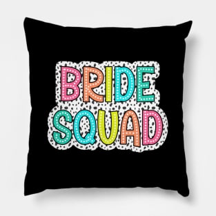 Bride Squad Bachelorette Bridesmaid Bridal Shower Pillow