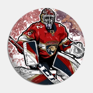 Bobrovsky in red Pin