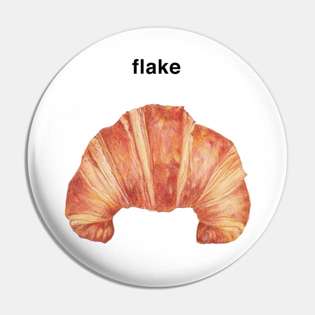 Flake Pin by Pencil on Paper