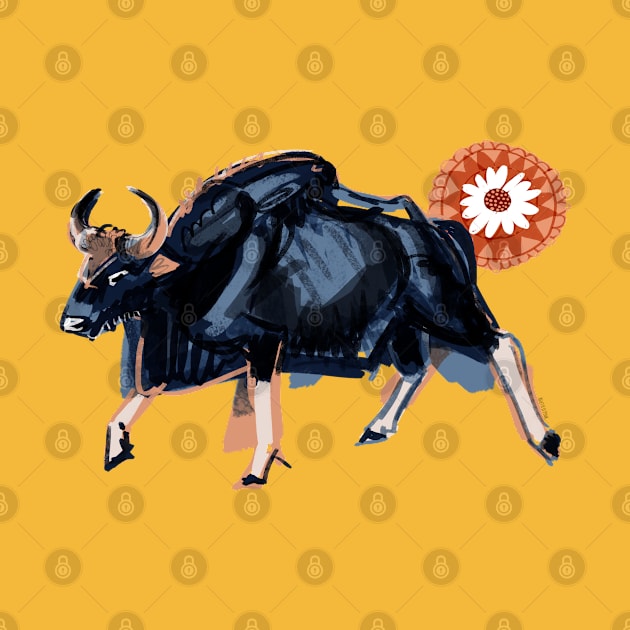 Gaur bull by belettelepink