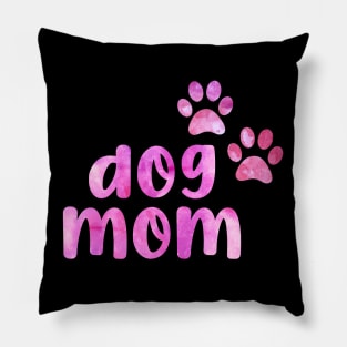 dog mom cute watercolour paws dog paw Pillow