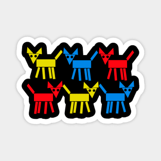 Geometric Dog Pack Magnet