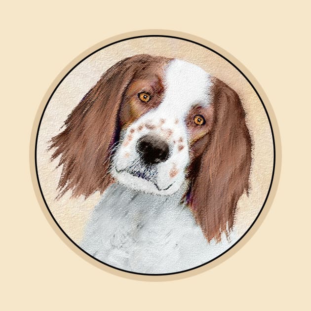 Irish Red and White Setter Painting - Original Art by Alpen Designs